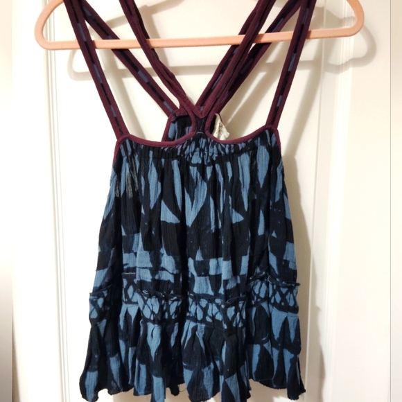 FREE PEOPLE ONE RYKER SMALL TANK TOP FESTIVAL BOHO WHIMSY GOTH FAIRY VACATION - Picture 1 of 10